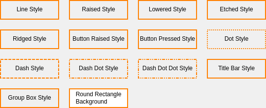 Border Styles (Minor Alarm)