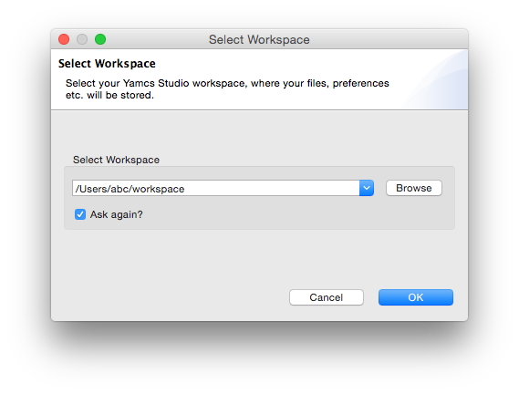 Select Workspace